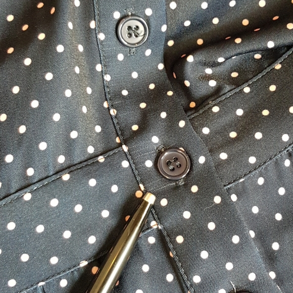 ELOQUII Polka Dot Longsleeve Dress Sz20 - Picture 9 of 11